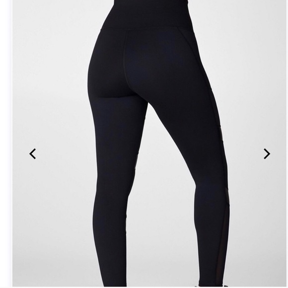 Fabletics black high waisted statement leggings - Picture 1 of 2